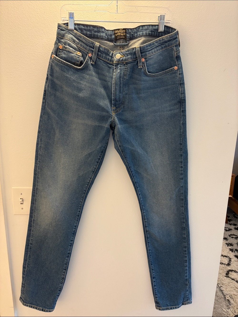 Slim Fit Civilianaire Men's Jeans in Blue Denim- 32x31